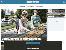 Tablet Screenshot of lapuansanomat.fi
